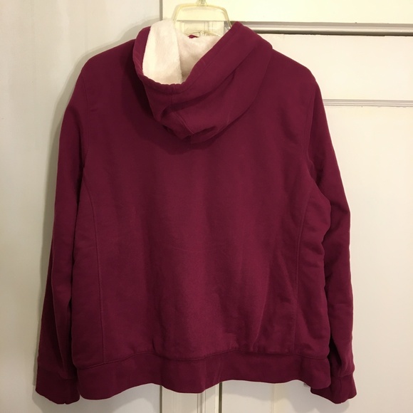 L.L. Bean Fleece Lined Full Zip Hoodie Jacket Sweatshirt - Picture 4 of 4